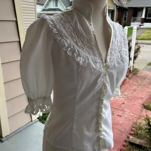 Gunne Sax Gunnies vintage short sleeve blouse